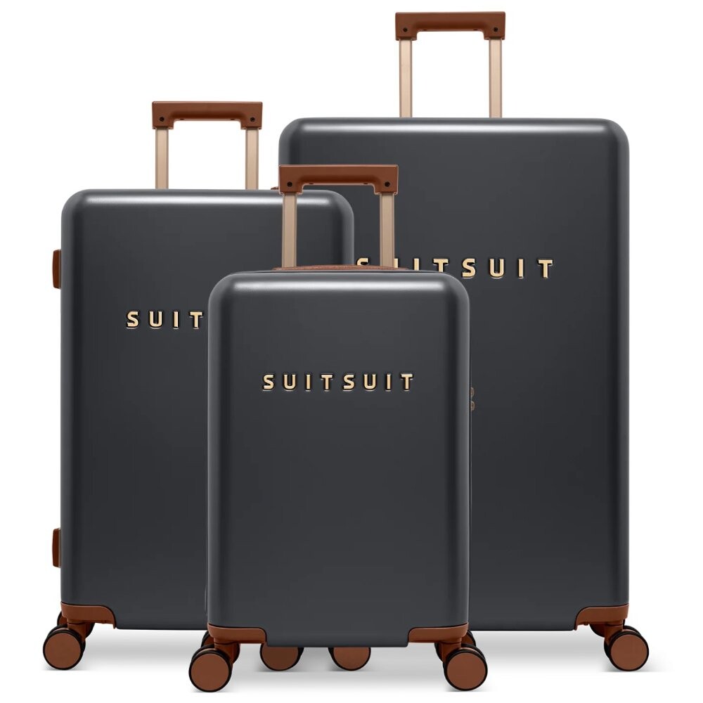 Sada 3 cestovních kufrů Suitsuit Serenity - černá