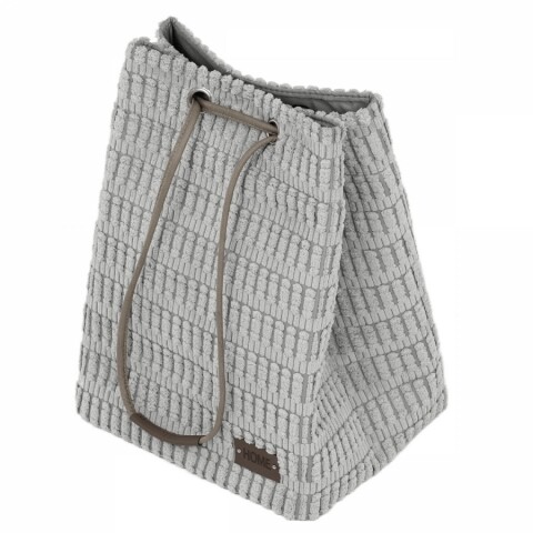 Koš prádelní - polyester a papír, stahovací, barva šedá DT3027 GREY Autronic