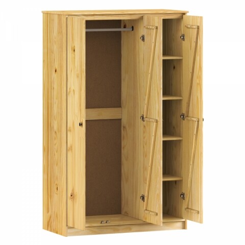 Skříň 3dveřová 8877K lak, kovové úchytky 8877K Idea