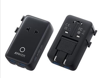 Nabíjecí stanice Anker Nano 20W 2xUSB-C, 2xUSB, s adaptéry pro zásuvky UK/US/AU/EU černá
