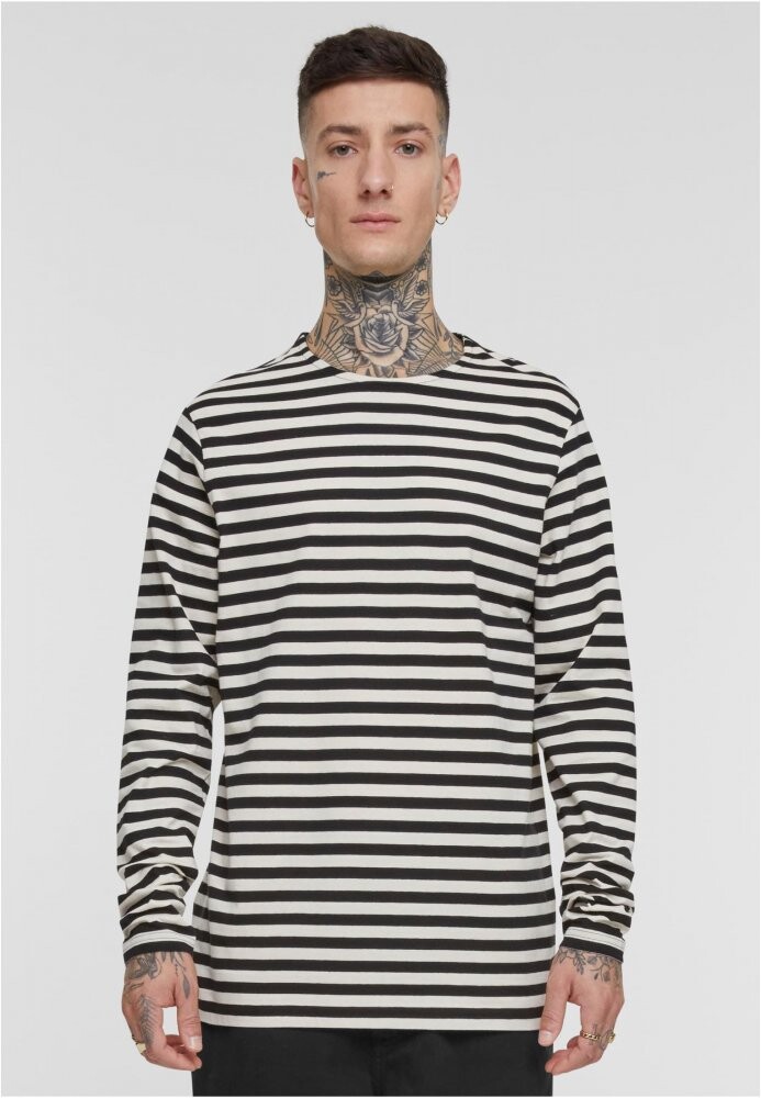 Regular Stripe LS - whitesand/black M
