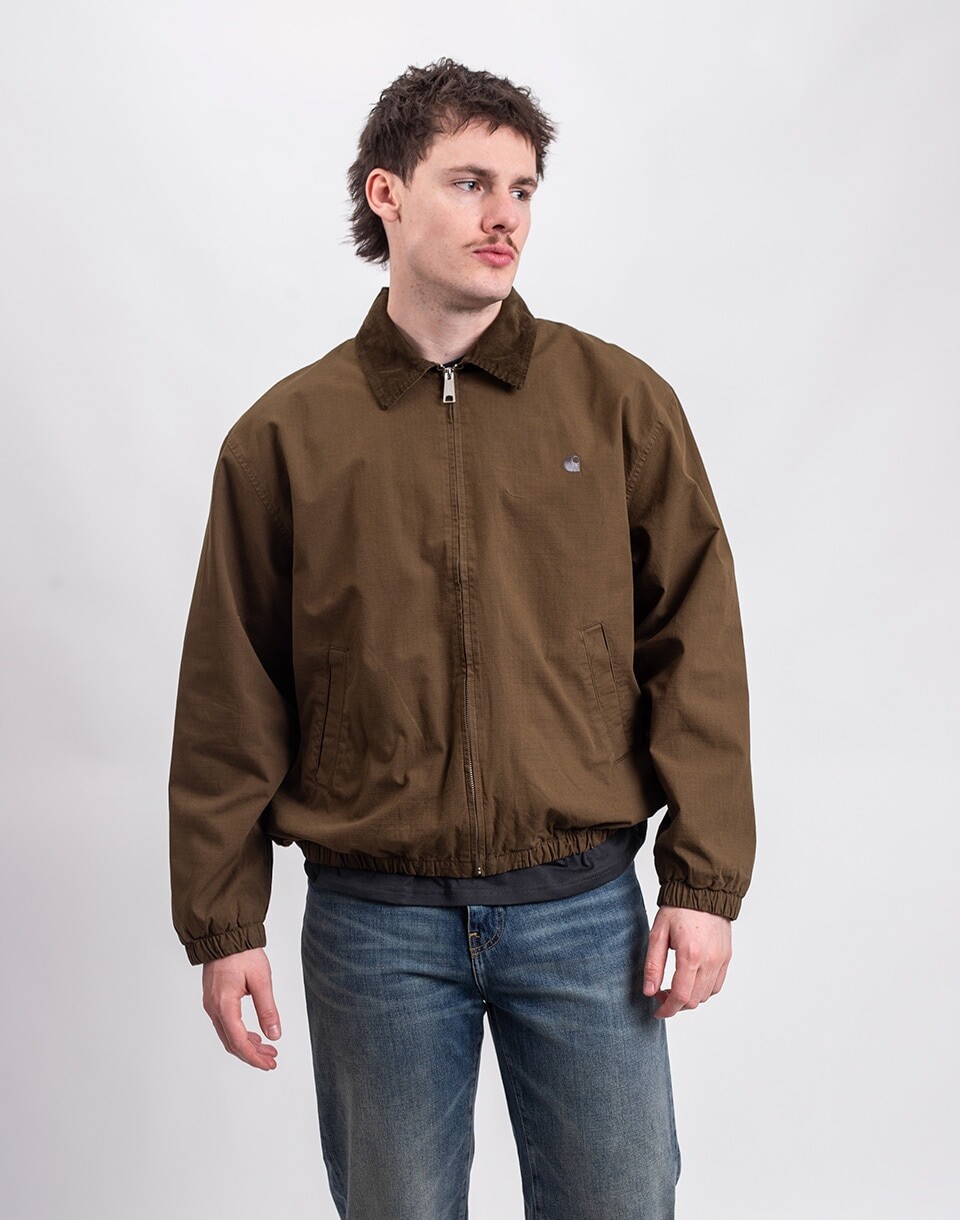 Carhartt WIP Madison Ripstop Jacket Dark Beech/Black garment dyed M