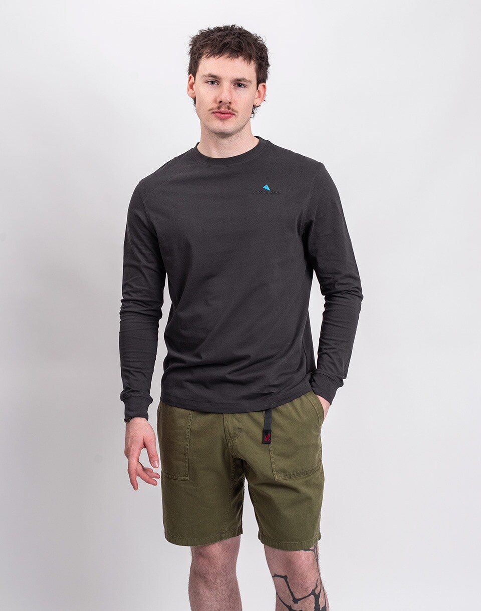 Klättermusen Root Logo LS Tee M's 961 Raven S