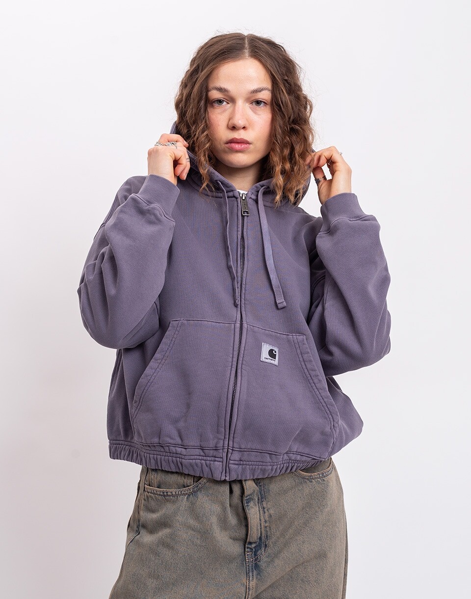 Carhartt WIP W' Hooded Hoggard Jacket Shady Purple garment dyed XS