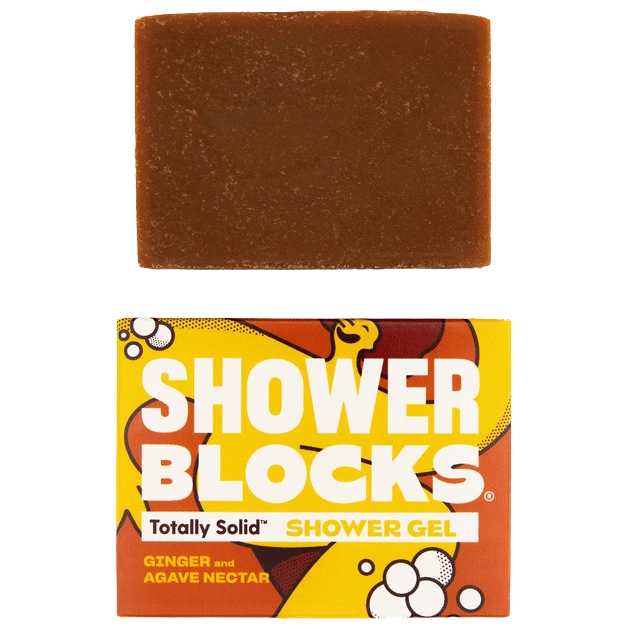 Sprchový gel Shower Blocks Solid Shower Gel - Ginger & Agave Nectar Barva: oranžová
