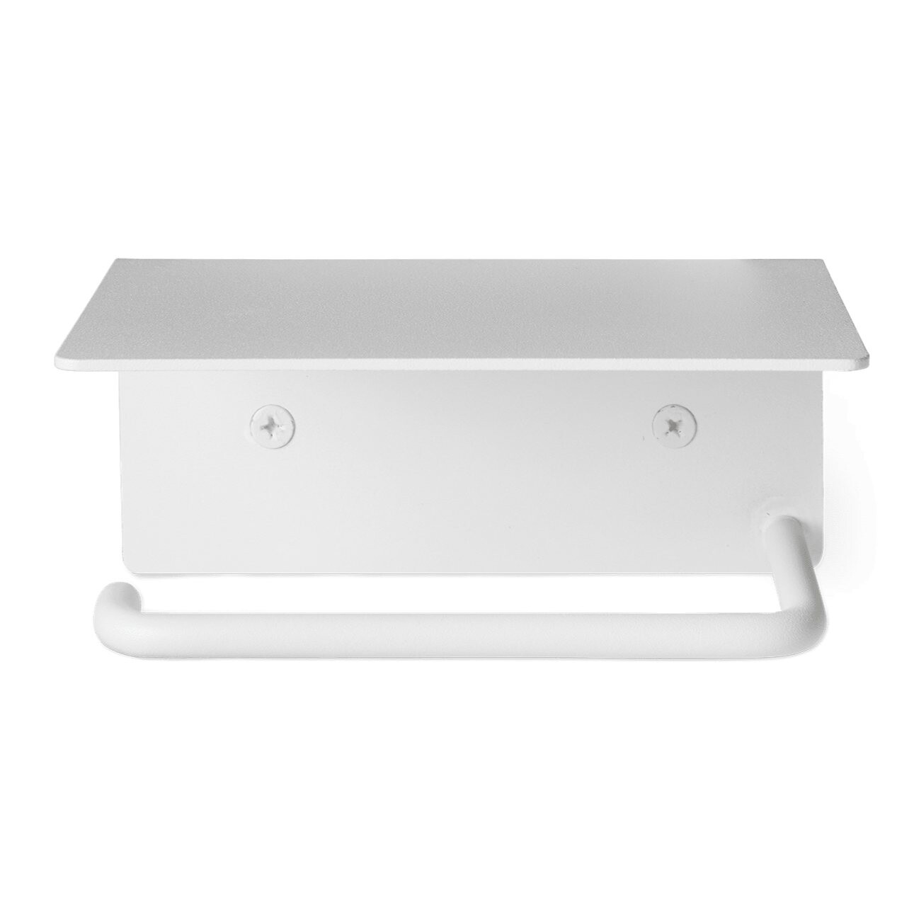 Držák toaletního papíru DORA 14 cm, bílá, nerezová ocel, ferm LIVING