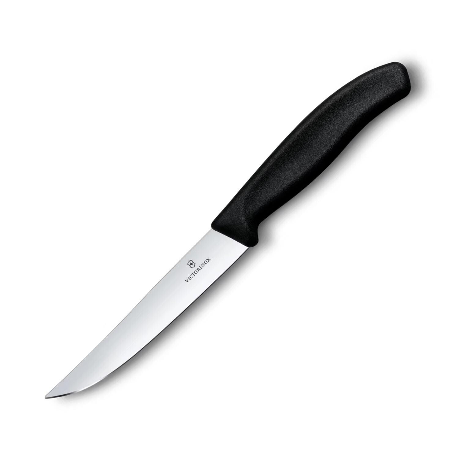 Steakový nůž SWISS CLASSIC 12 cm, černá, plast, Victorinox