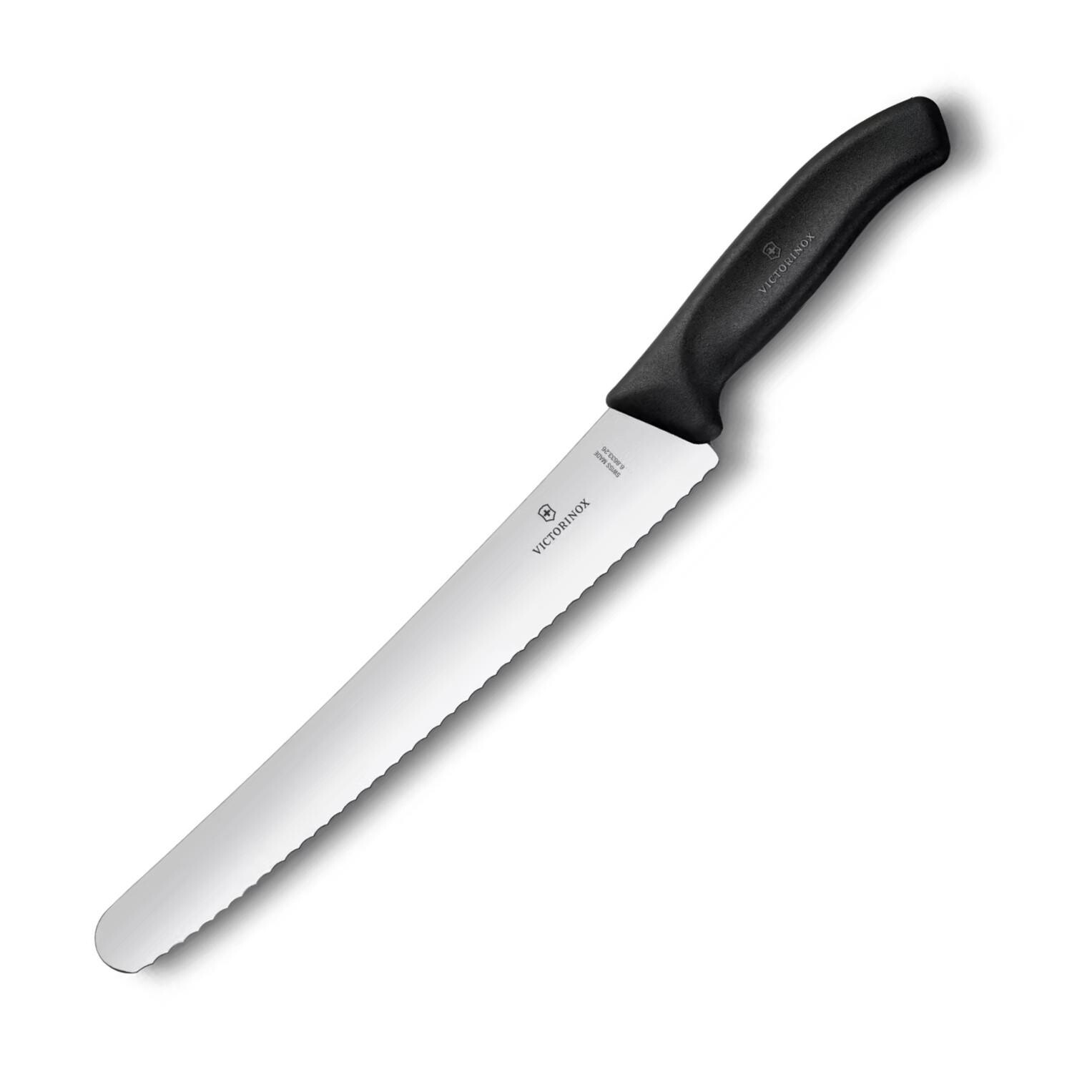 Nůž na pečivo SWISS CLASSIC 26 cm, černá, plast, Victorinox