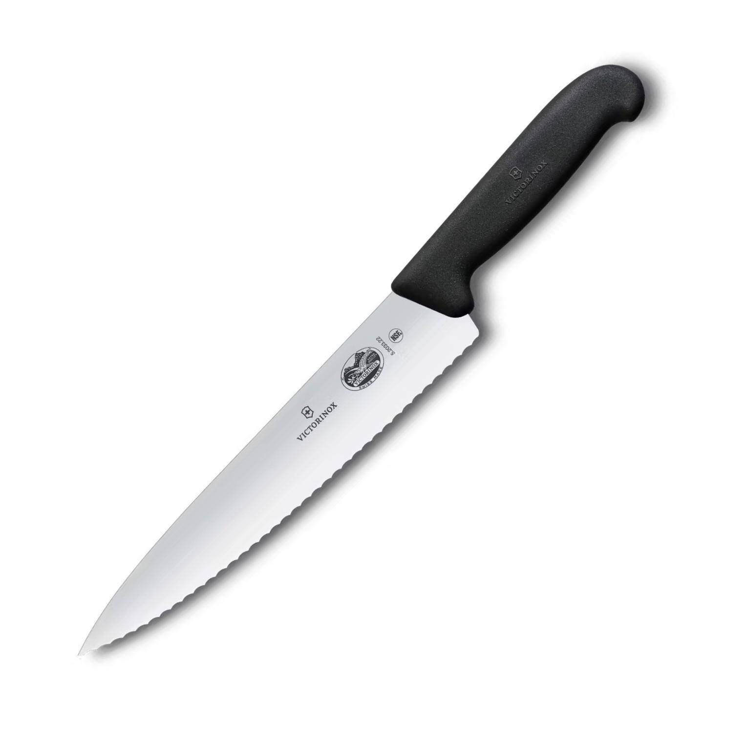 Kuchařský nůž FIBROX 22 cm, černá, plast, Victorinox