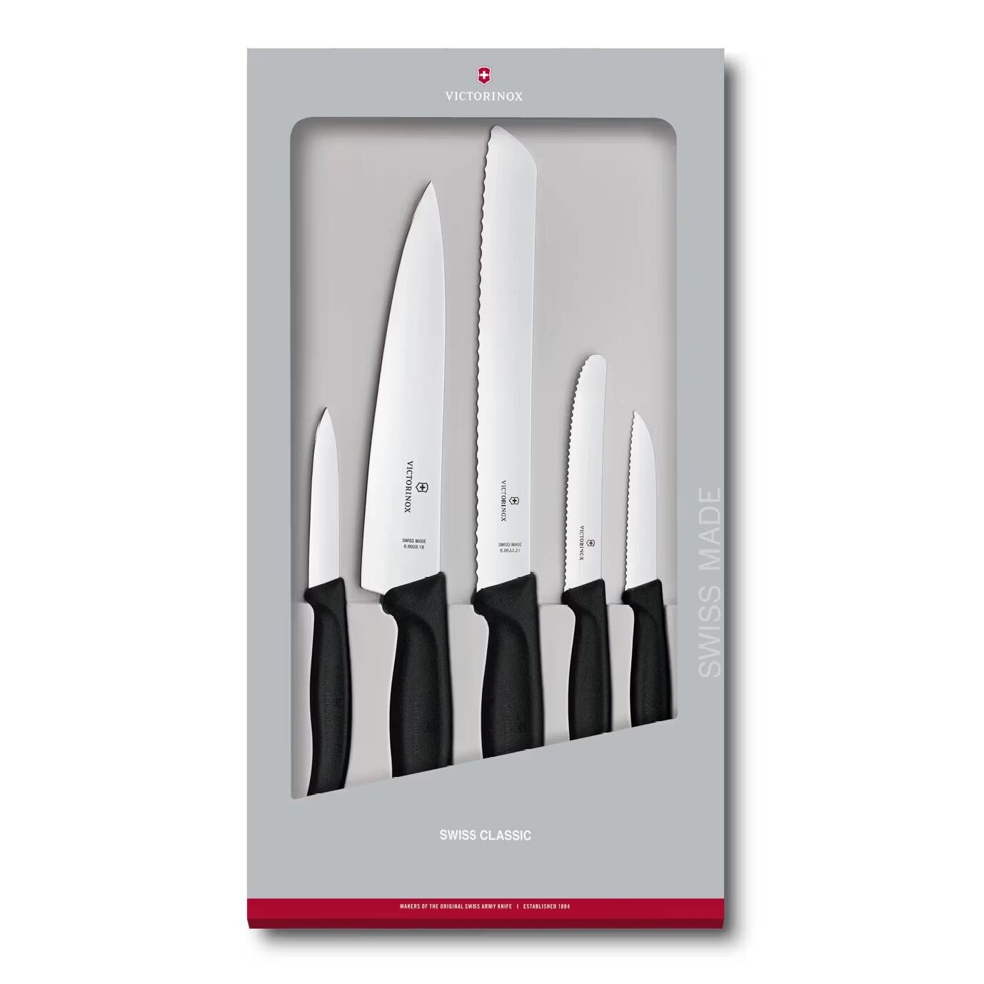 Sada nožů SWISS CLASSIC, sada 5 ks, plast, Victorinox