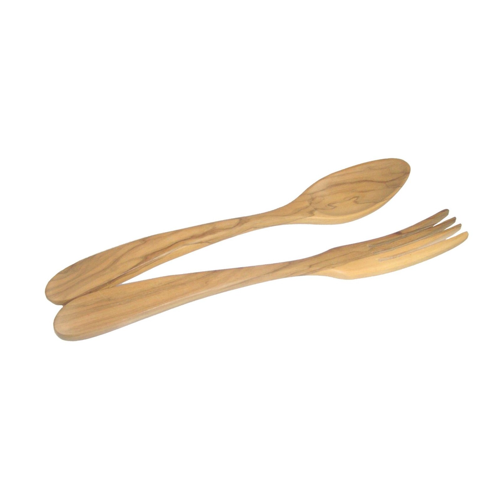 Salátové náčiní 30 cm, sada 2 ks, hnědá, olivové dřevo, Lion Sabatier