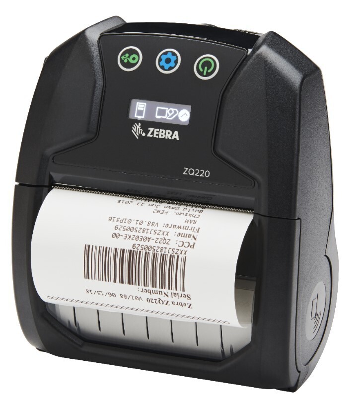 Zebra ZQ220 Plus ZQ22-B16B1KE-00 DT, 8 dots/mm (203 dpi), CPCL, USB, BT, NFC, black