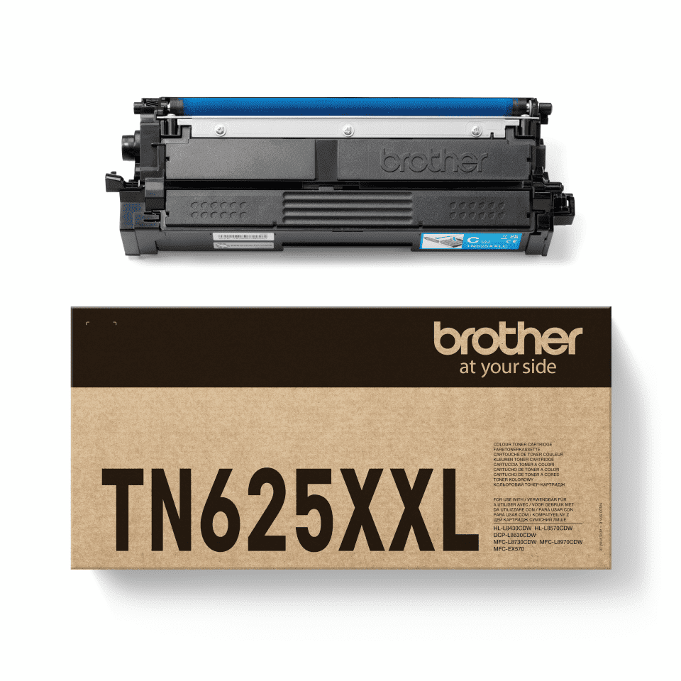 Brother TN-625XXLC azurový (cyan) originální toner