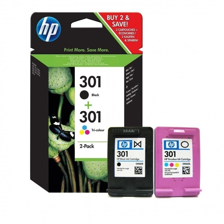 HP 301 N9J72AE černá/barevná (black/color) originální cartridge, po expiraci