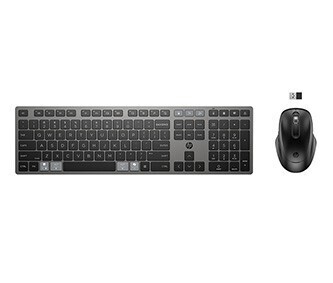 HP 9T5A9AA 720 Sada klávesnice bezdrátová CZ, černá s bezdrátovou optickou myší, klasická, bezdrátový přijímač USB typ 2.4 [GHz]
