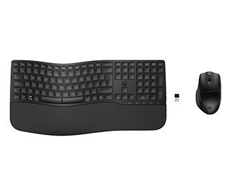 HP 680 8T6L6AA Comfort Sada klávesnice bezdrátová CZ, černá s bezdrátovou optickou myší, AA, klasická, bezdrátový přijímač USB typ 2.4 [GH