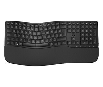 HP 680 Comfort s duálním režimem klávesnice bezdrátová CZ, černá