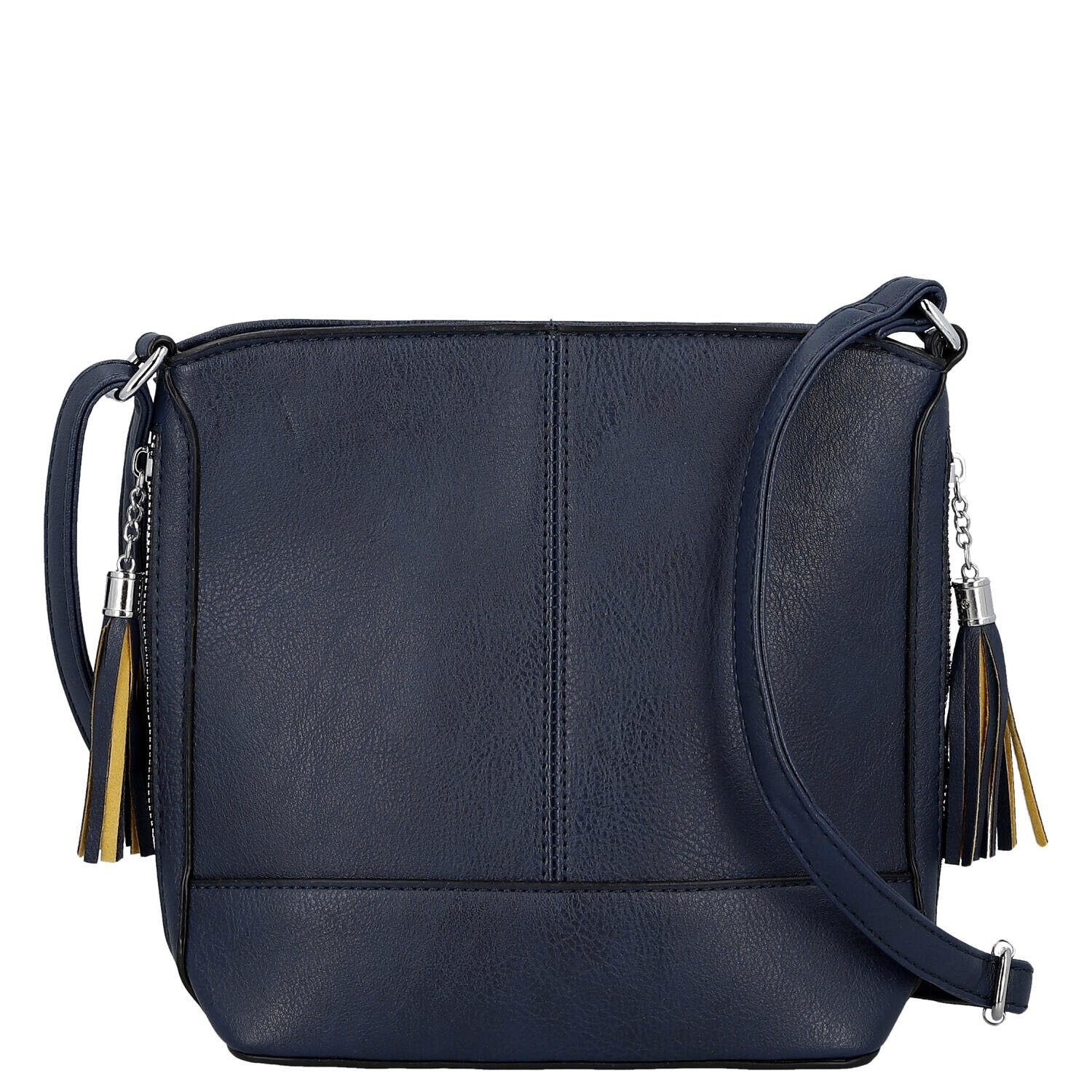 Trendy dámská koženková crossbody kabelka Lída, modrá