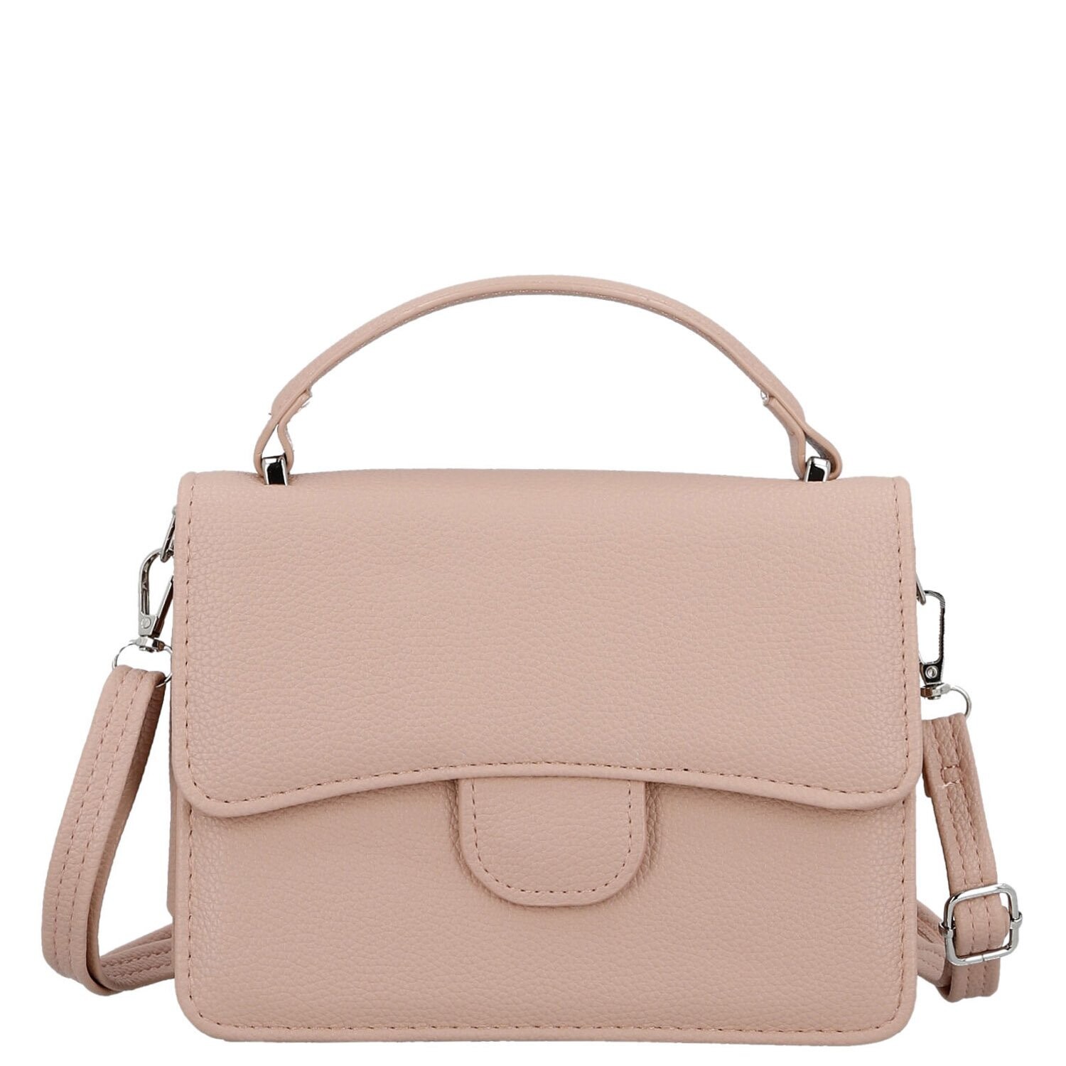 Minimalistická dámská crossbody kabelka Assa, růžová