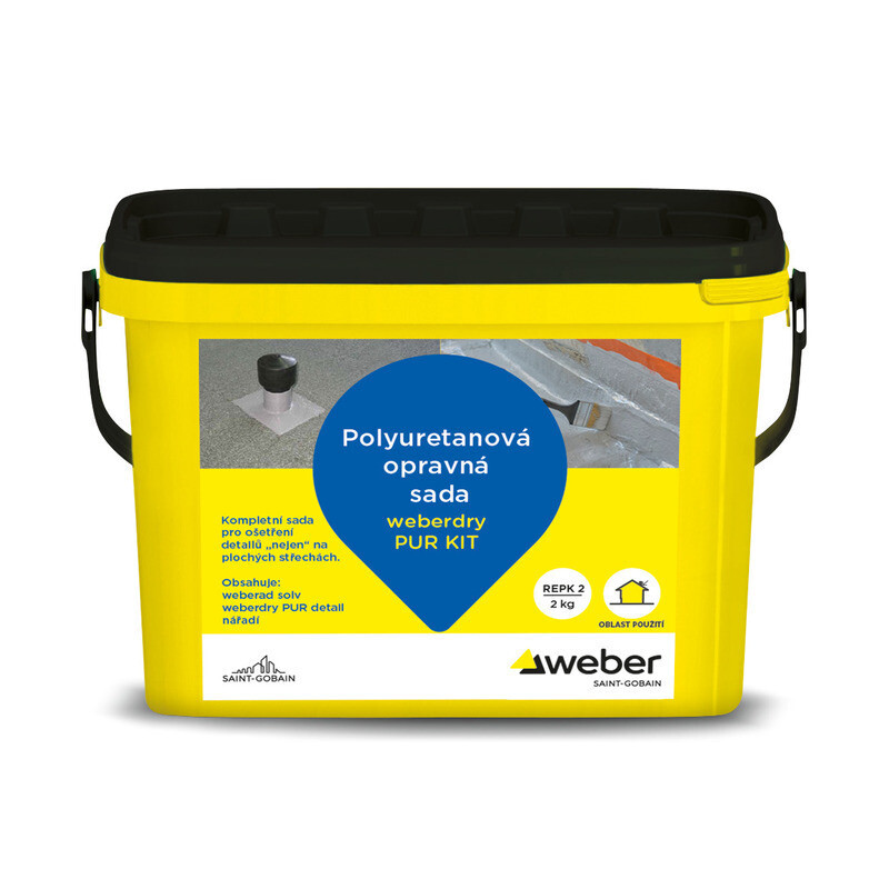 Sada k ošetření střešních detailů weberdry PUR KIT 2 kg