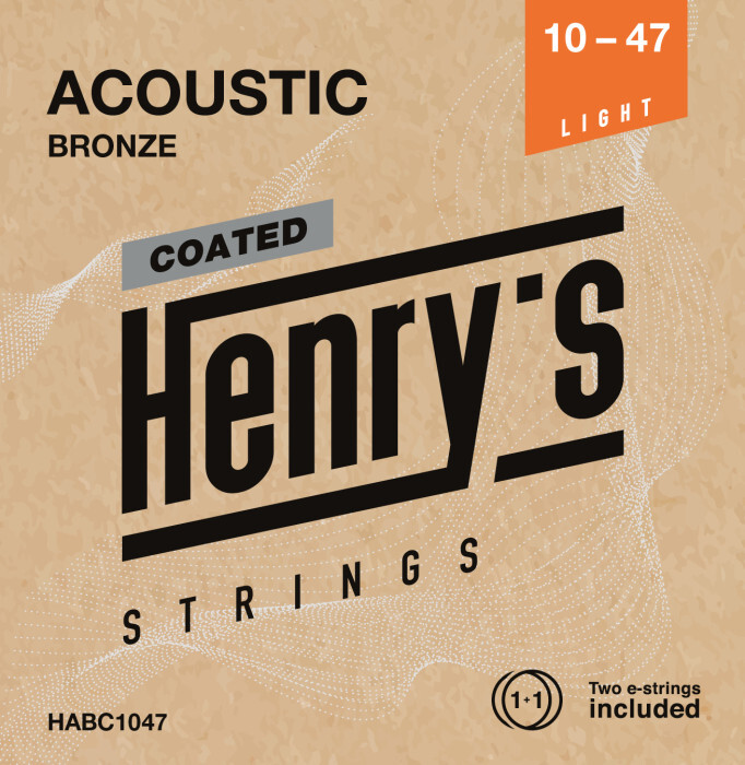 Henry`s HABC1047 Coated Acoustic 80/20 Bronze - 010“ - 047”