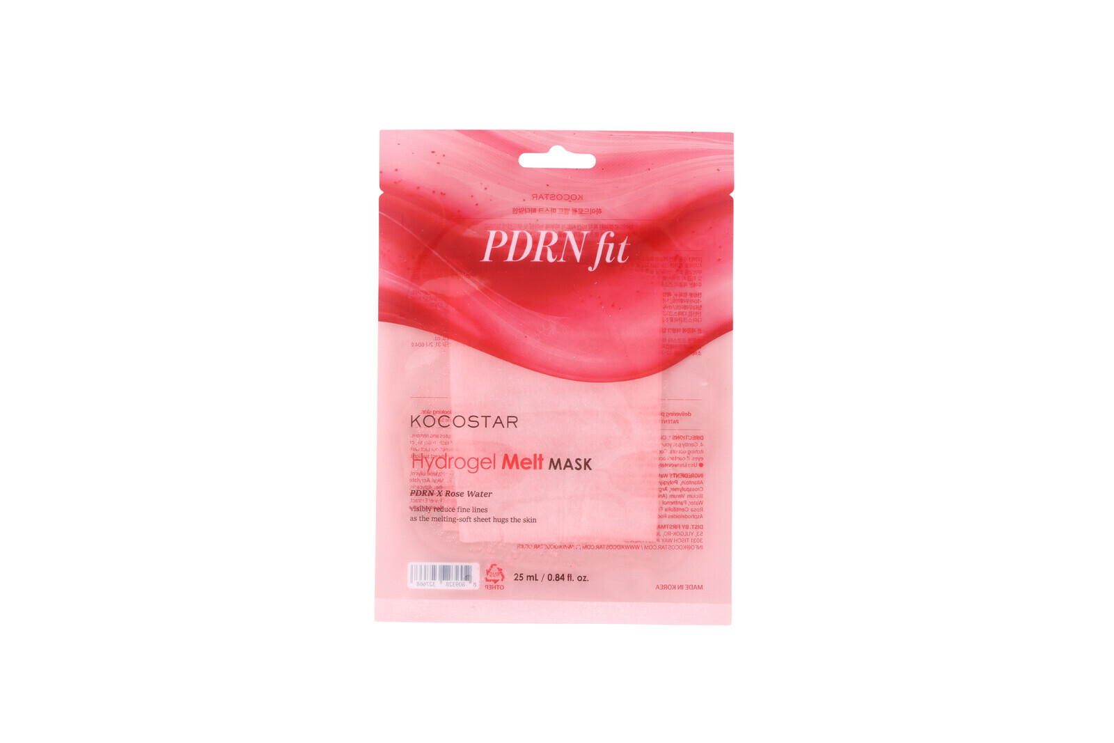 Kocostar Hydrogel Melt Mask PDRN, Pleťová maska s polynukleotidy PDRN a růžovou vodou, 1 ks