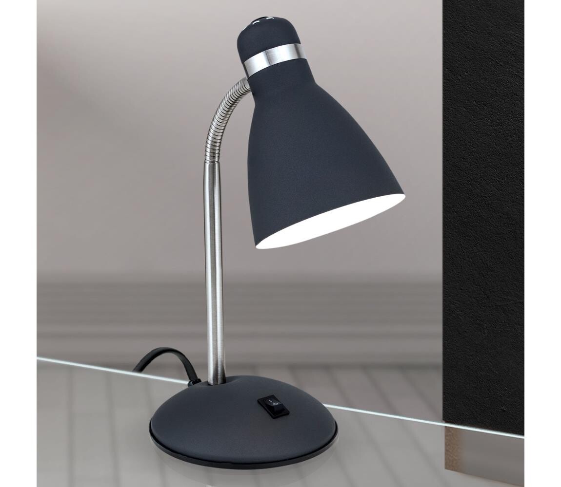 Orion - Stolní lampa SCHOOL 1xE27/40W/230V černá/matný chrom LA 4-1187 schwarz