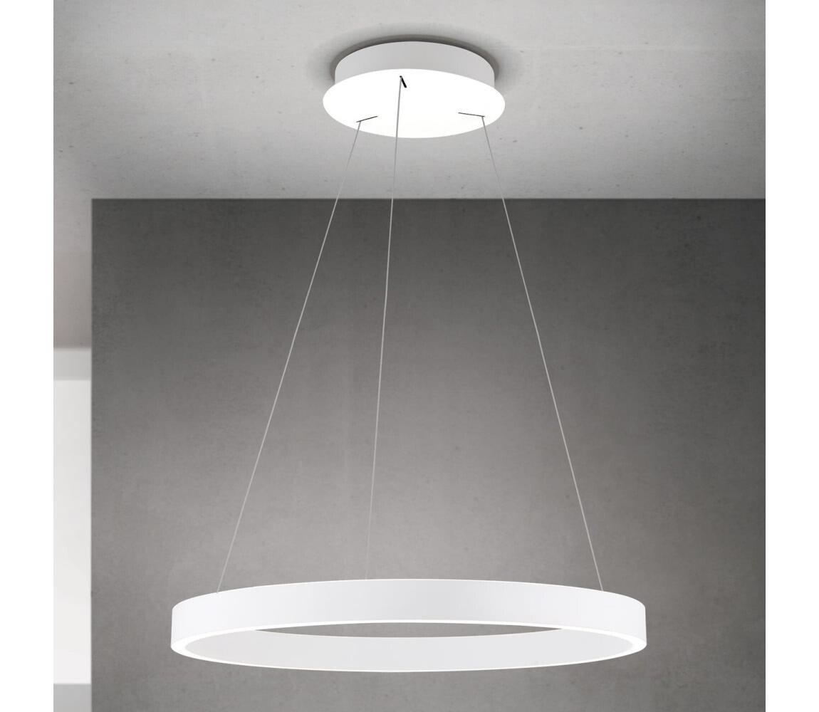 Orion - LED Stm. lustr na lanku KOLK LED/60W/230V 2700/3000/4000K pr. 60 cm bílá HL 6-1717/60 weiß