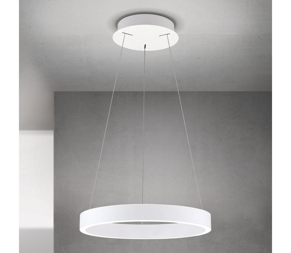 Orion - LED Stm. lustr na lanku KOLK LED/40W/230V 2700/3000/4000K pr. 40 cm bílá HL 6-1717/40 weiß