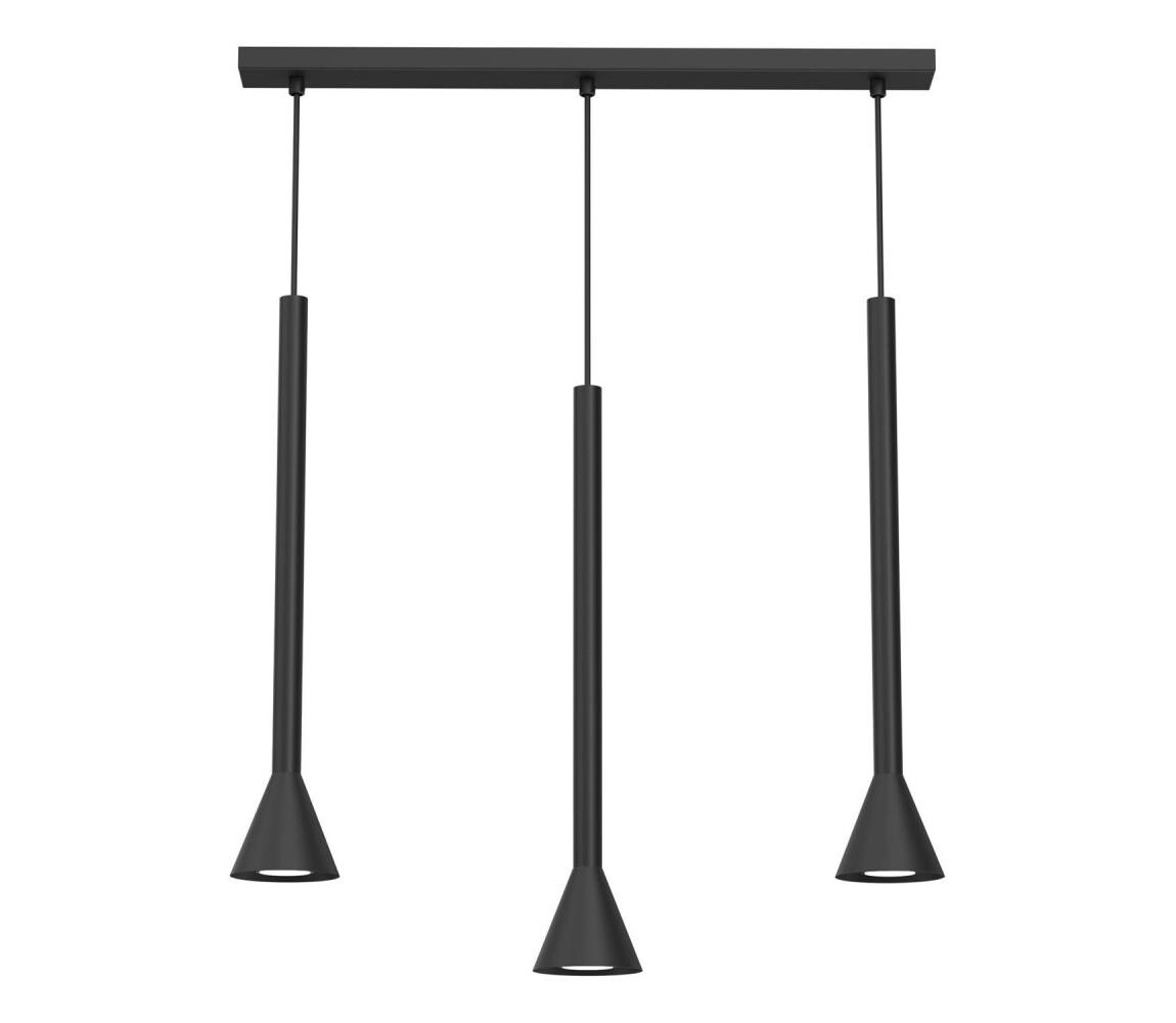Lustr na lanku MAZZO 3xGU10/8W/230V černá 4435