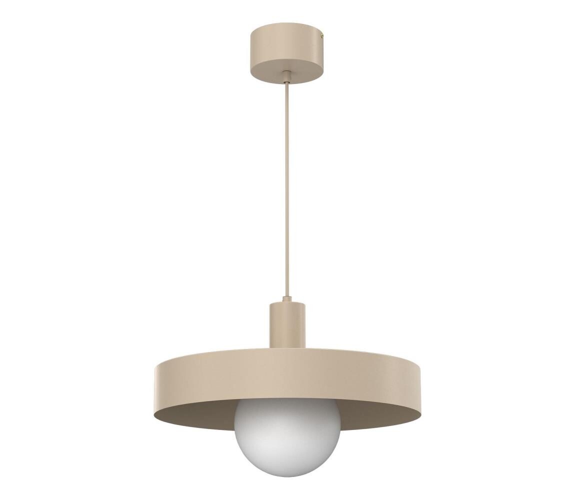 Lustr na lanku CANAN 1xE27/15W/230V pr. 40 cm béžová 4018