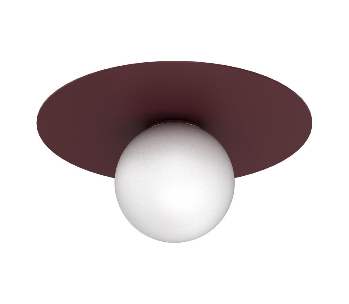 Stropní svítidlo FLAT 1xE27/15W/230V pr. 35 cm burgundy 9555A