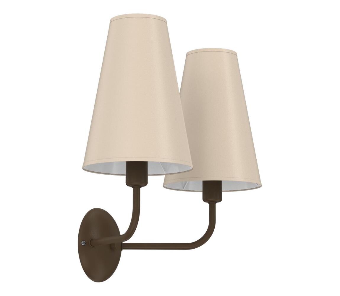 Nástěnná lampa GRENADA 2xE14/15W/230V béžová 9070