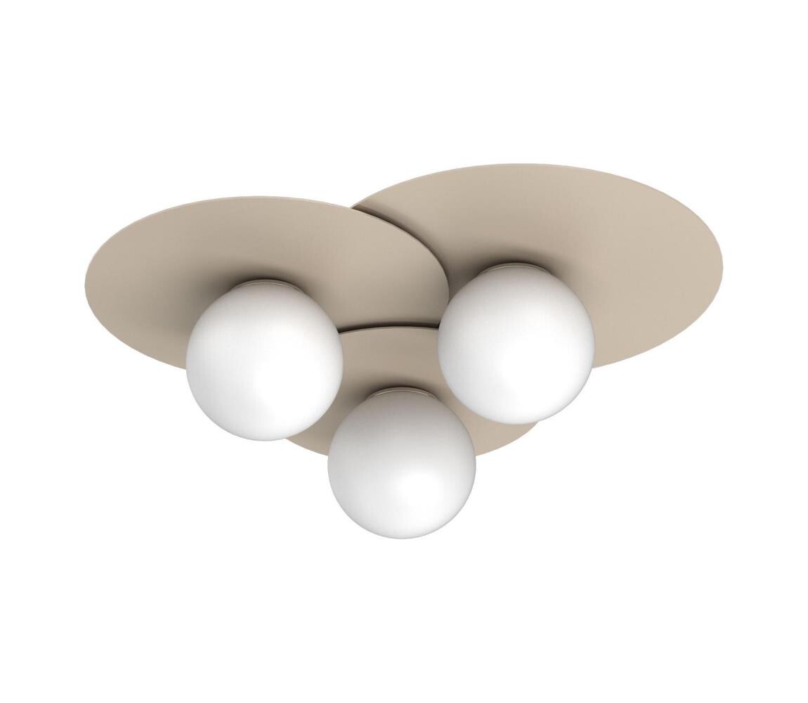 Stropní svítidlo FLAT 3xE27/15W/230V 55x60 cm béžová 9582