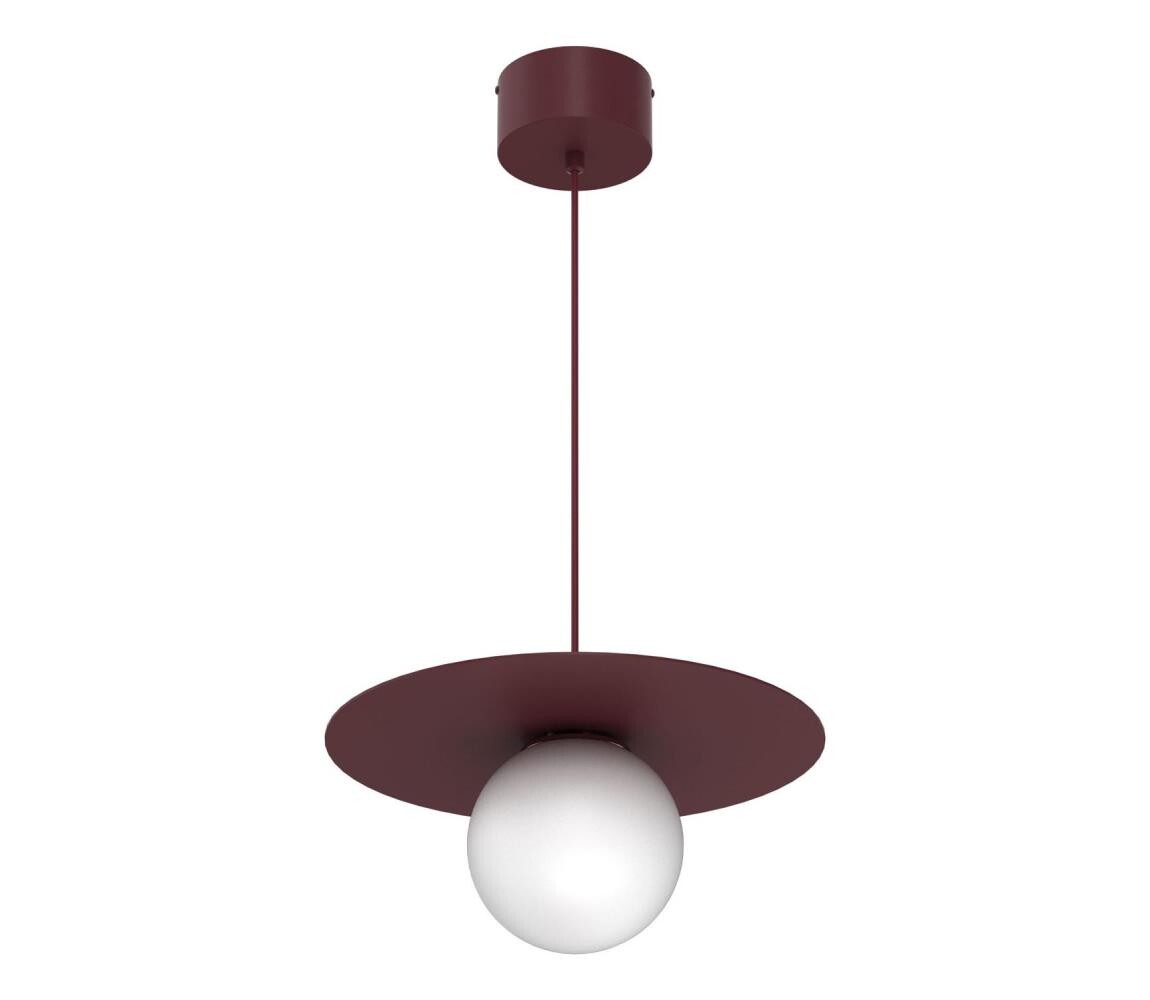 Lustr na lanku FLAT 1xE27/15W/230V burgundy 9559A