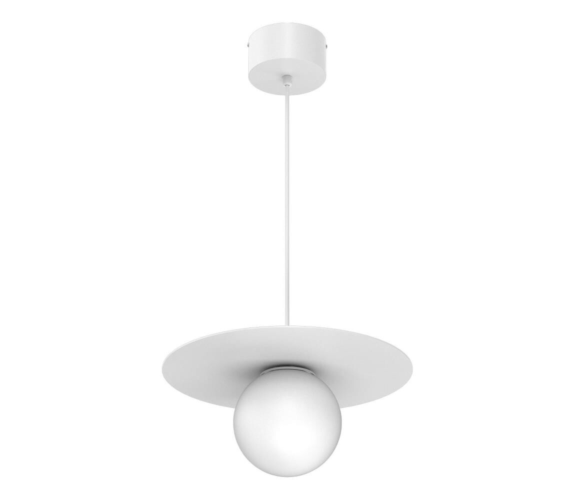 Lustr na lanku FLAT 1xE27/15W/230V bílá 9622