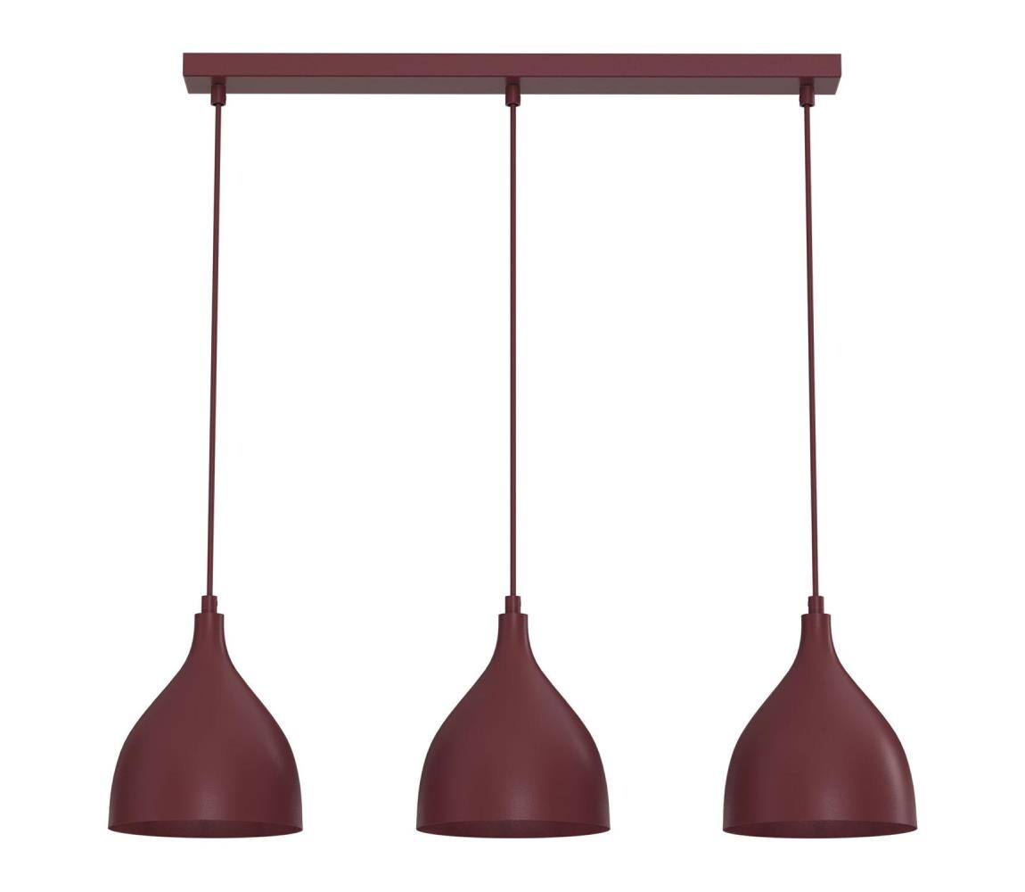 Lustr na lanku NOAK CLASSIC 3xE27/15W/230V burgundy 6240