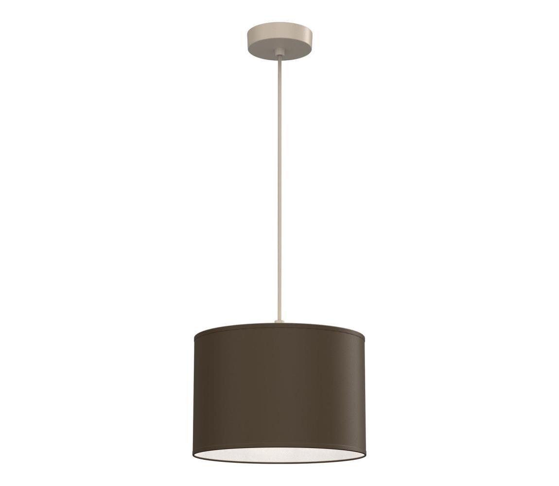 Lustr na lanku ARDEN 1xE27/15W/230V pr. 25 cm béžová/hnědá 4659