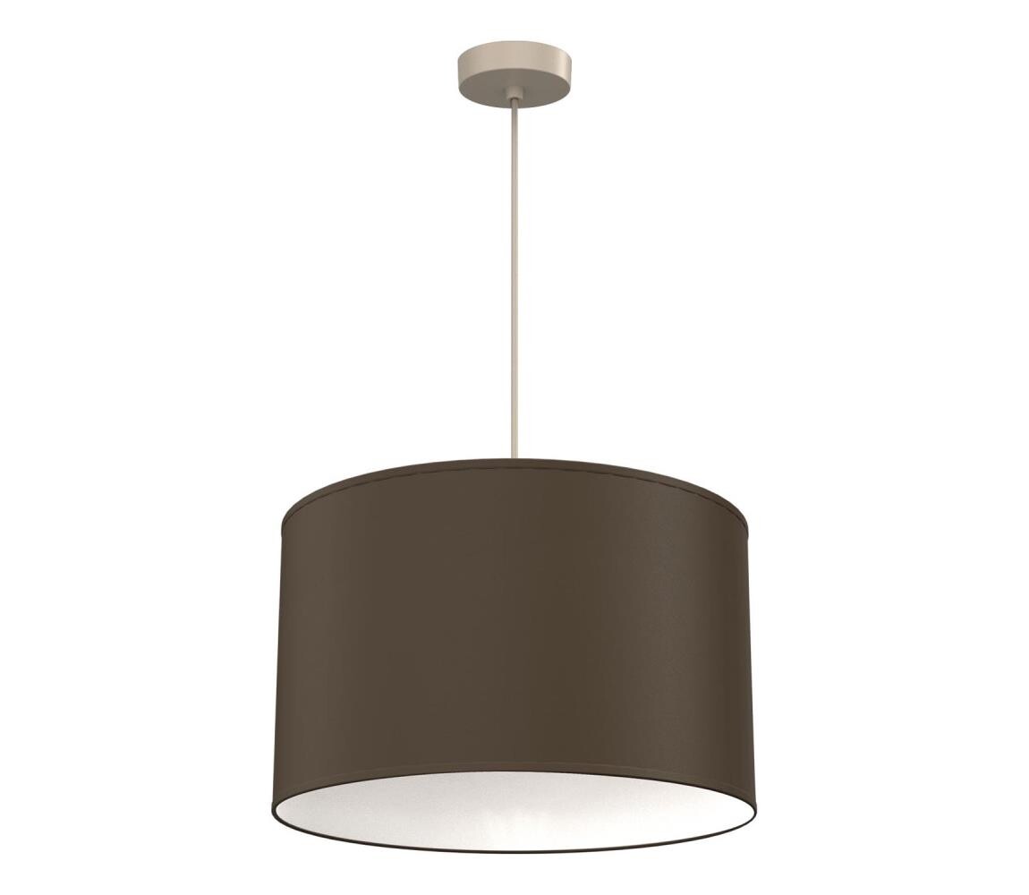 Lustr na lanku ARDEN 1xE27/15W/230V pr. 40 cm béžová/hnědá 4660