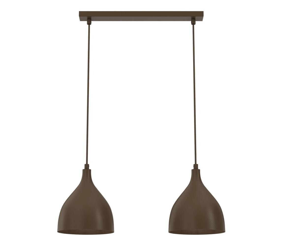 Lustr na lanku NOAK CLASSIC 2xE27/15W/230V hnědá 6236