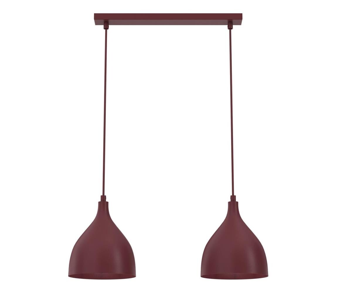 Lustr na lanku NOAK CLASSIC 2xE27/15W/230V burgundy 6239