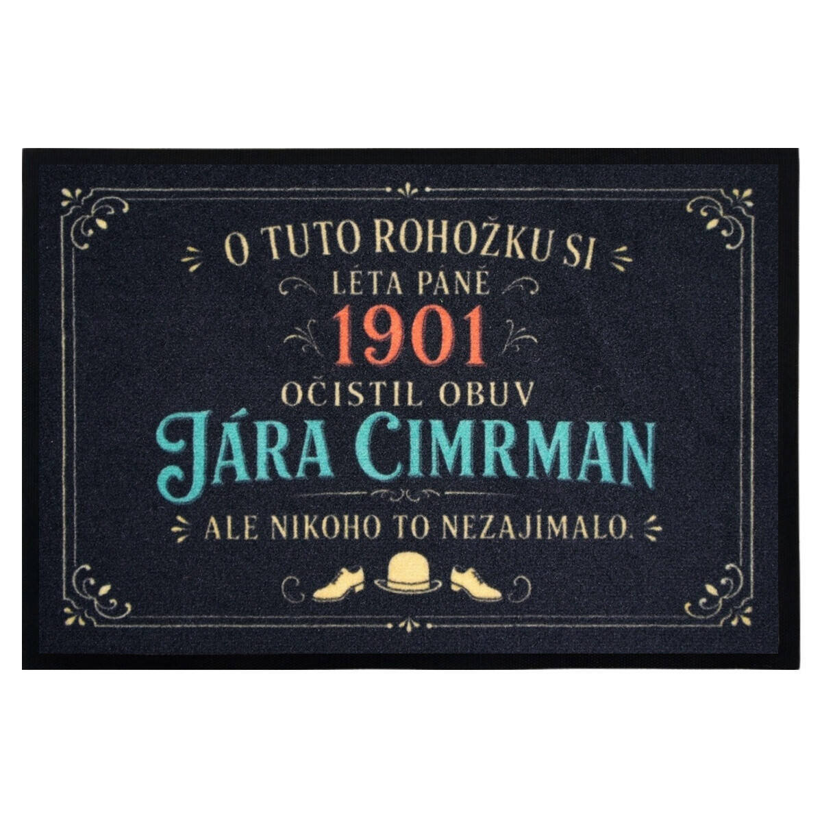Rohožka Jára Cimrman 40x60 cm, 40x60, černá, Mercury Flooring