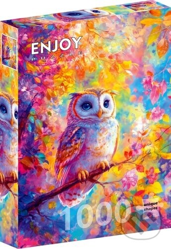 Puzzle Pastelová sova (1000 dílků) - Enjoy