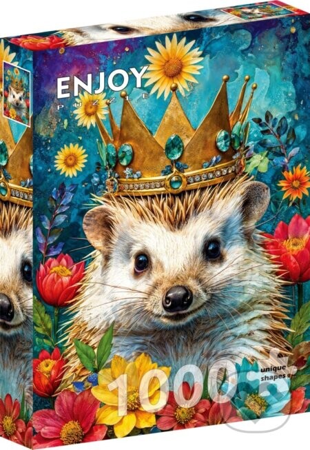 Puzzle Korunovaný ježek (1000 dílků) - Enjoy