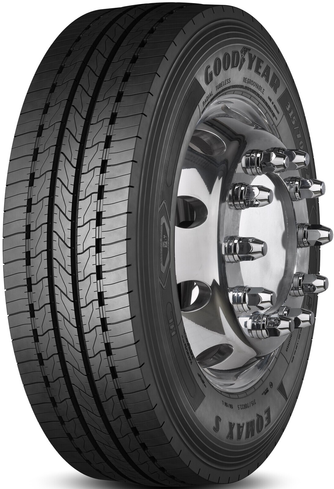 GOODYEAR EQMAXS TL M+S 3PMSF  315/60 R 22.5 154/148L