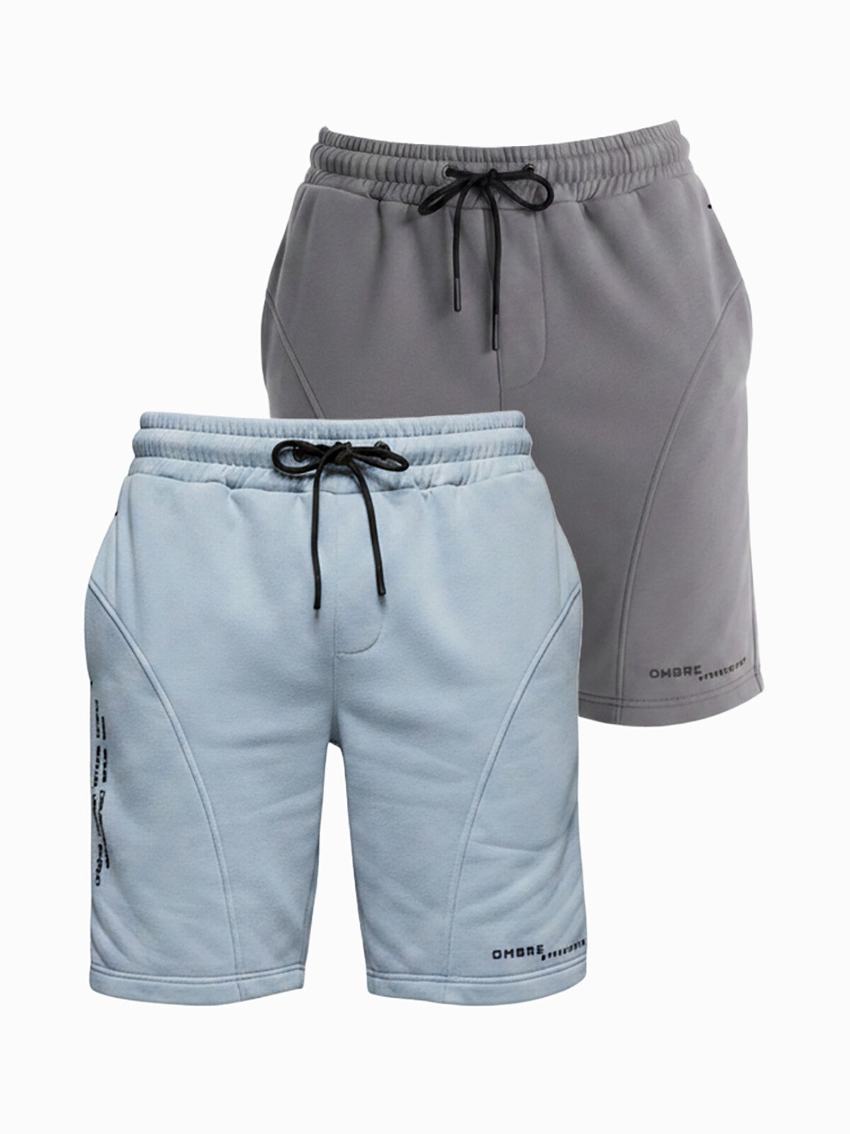 Ombre souprava dvou pánských teplákových kraťasů