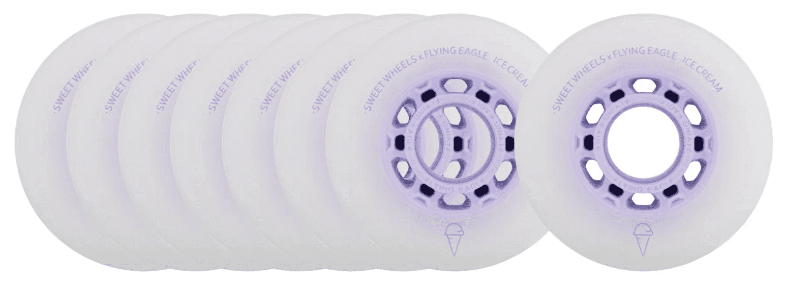 FlyingEagle - Ice Cream 72mm Ube - sada 8 inline koleček