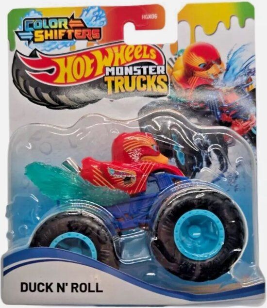 Mattel Hot Wheels Monster trucks color shifters Duck N