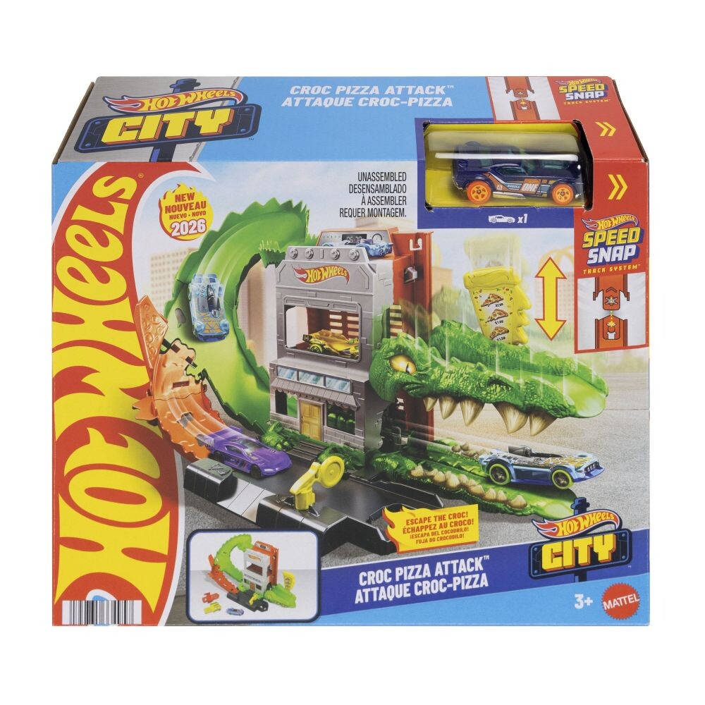 Mattel Hot Wheels City Croc Pizza Attack JHL93