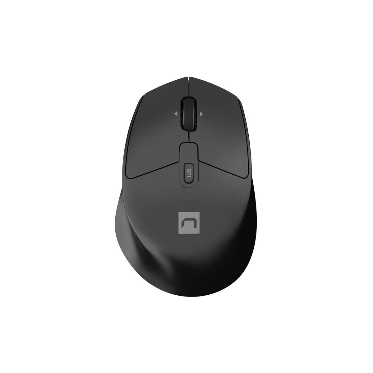 Myš bezdrátová Natec KITE/Kancelářská/Blue Sense/Pro praváky/4 000 DPI/USB+BT/Černá NMY-2347